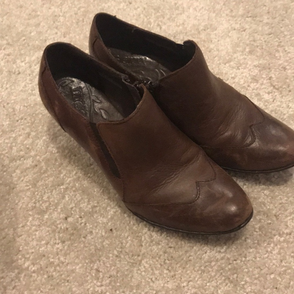 Brown booties